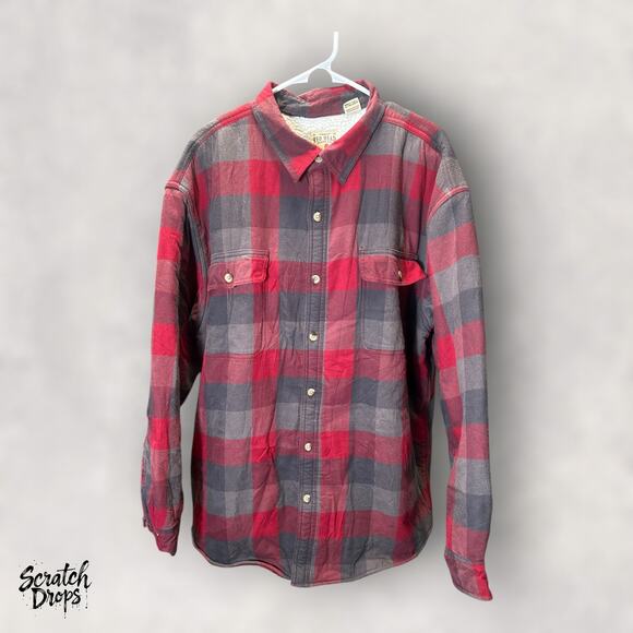 Red Head Brand Co Men's 2XL Plaid Shirt Long Sleeve Button Down Casual Top Vtg - Picture 1 of 4